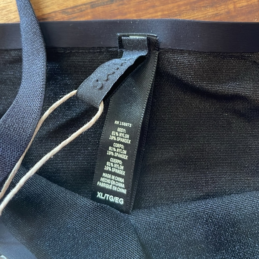 Skim Sheer Sculpt Blk Onyx Bra/Bandeau. Size XL - Picture 6 of 7